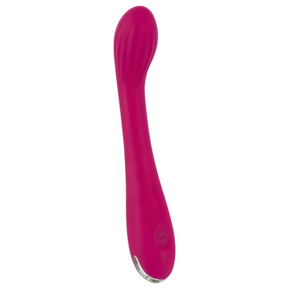 SMILE - vibrador punto G recargable con relieves - silicona lila