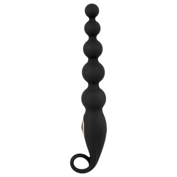 ANOS - plug anal con cuentas - vibrador - silicona negra