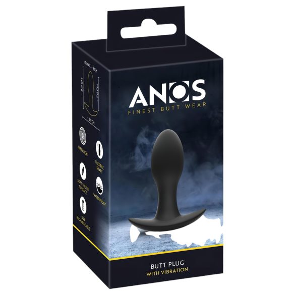 ANOS - vibrador prostático recargable, negro e impermeable