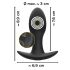 ANOS - vibrador prostático recargable, negro e impermeable