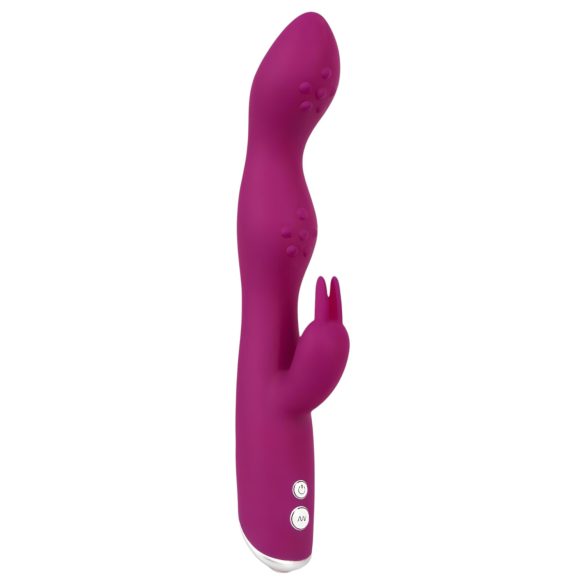 SMILE - vibrador flexible con estimulador de clítoris y punto G (morado)