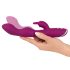 SMILE - vibrador flexible con estimulador de clítoris y punto G (morado)