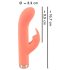 You2Toys peachy! mini rabbit - vibrador conejo recargable (durazno)