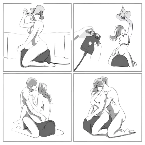 The Cowgirl - máquina de sexo tipo rodeo premium - negro