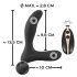 Vibrador próstata recargable con control remoto (negro)