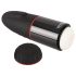 WYNE 02 - Masturbador vibrador-suctor recargable (blanco y negro)