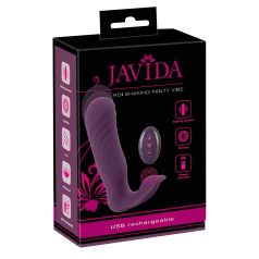 Javida RC - Vibrador de clítoris 2 funciones con control remoto (lila)   Javida RC - Vibrador de clítoris 2 funciones con control remoto (lila)