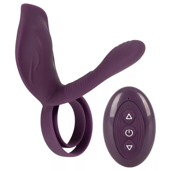Couples Choice - anillo vibrador recargable con control remoto (lila)