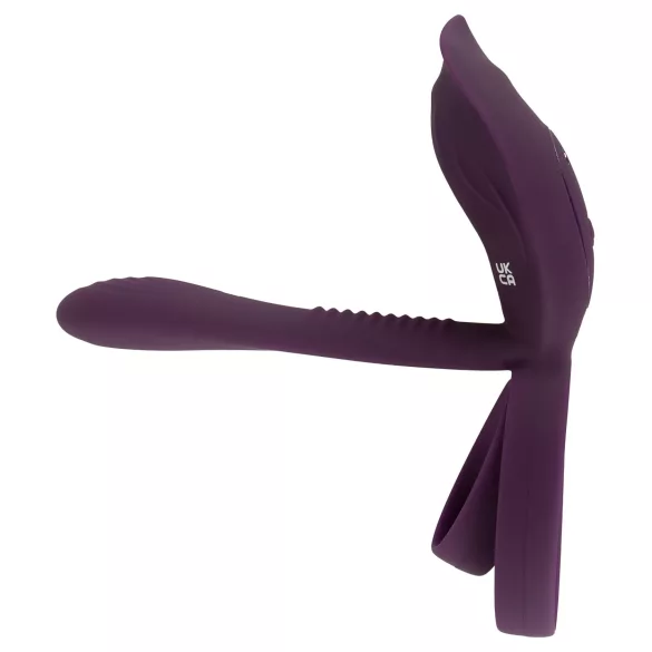 Couples Choice - anillo vibrador recargable con control remoto (lila)