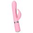 Pillow Talk Lively - vibrador recargable c/estimulador clitorial (rosa)