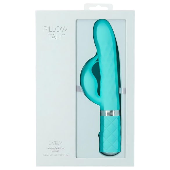 Pillow Talk Lively - vibrador con brazo para el clítoris recargable (turquesa)