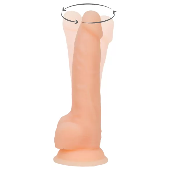 Naked Addiction - vibrador rotativo - realista - 20 cm - color piel