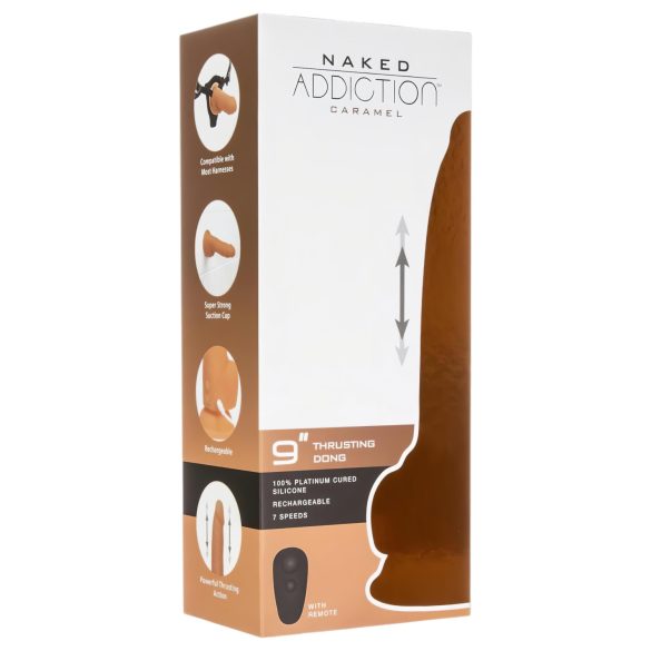 Thrusting Placer 23cm - Vibrador oscuro