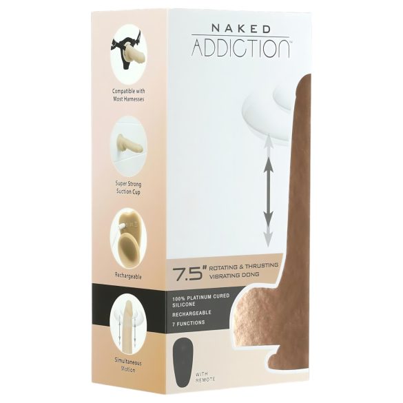 Naked Addiction Thrusting 19 cm - vibrador empuje natural