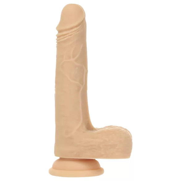 Naked Addiction - consolador vibrador empujador - 19 cm - color natural