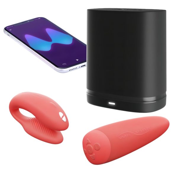 We-Vibe Chorus - vibrador para parejas recargable con app - naranja