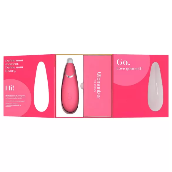 Womanizer Premium 2 - succionador de clítoris por ondas - silicona rosa