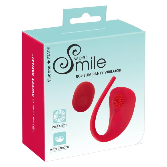 SMILE Slim Panty - Vibrador inalámbrico recargable para clítoris (rojo)