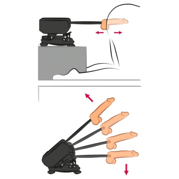 The Banger - máquina sexual - incluye 2 consoladores y 1 vagina masturbadora