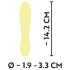 Cuties Mini 3 - Vibrador vibrante y resistente al agua (amarillo)