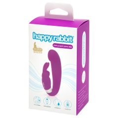 Happyrabbit Mini G - vibrador punto G recargable con clítoris (lila)   Happyrabbit Mini G - vibrador punto G recargable con clítoris (lila)