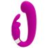 Happyrabbit Mini G - vibrador punto G recargable con clítoris (lila)