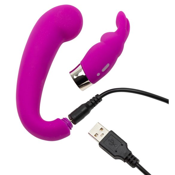 Happyrabbit - Vibrador punto G mini con estimulador de clítoris