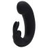 El placer de Sensation - vibrador con estimulador de clítoris (negro)