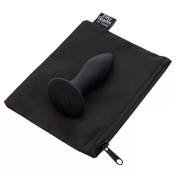 Fifty Shades of Grey Sensation - plug anal vibrador - silicona negra