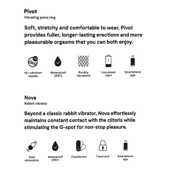 We-Vibe Date Night - set de vibradores para pareja - 2 piezas