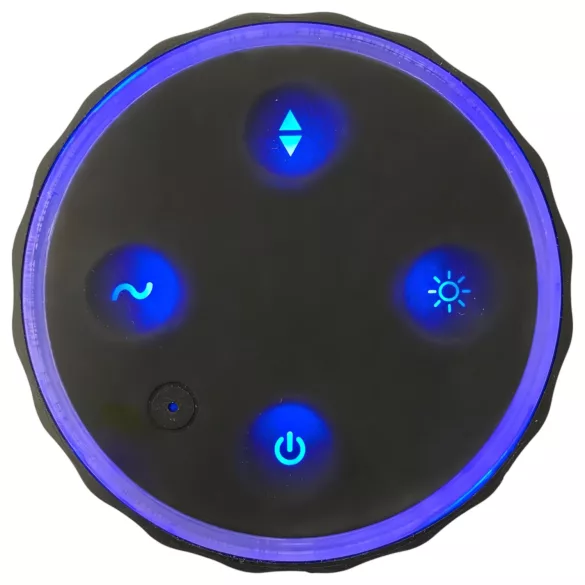 Rebel - masturbador masculino recargable 3 funciones - silicona negra