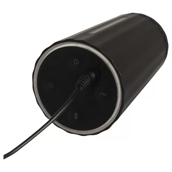 Rebel - masturbador masculino recargable 3 funciones - silicona negra