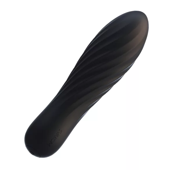Svakom Tulip - mini vibrador tipo bala recargable (negro)