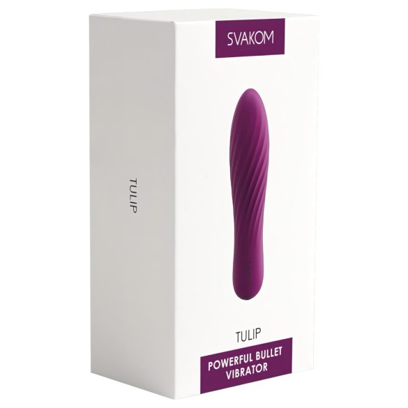 Svakom Tulip - vibrador mini recargable - silicona lila