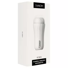Svakom Robin - masturbador recargable (blanco)