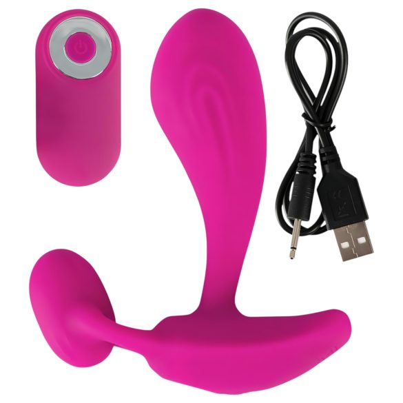 SMILE RC - vibrador punto G recargable con mando - silicona rosa
