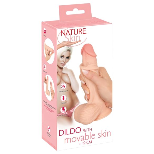 Dildo natural de 19cm - sensación piel