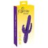 Sonrisa Triple - Vibrador rotativo y pulsante con triple brazo, recargable (lila)