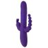 Sonrisa Triple - Vibrador rotativo y pulsante con triple brazo, recargable (lila)