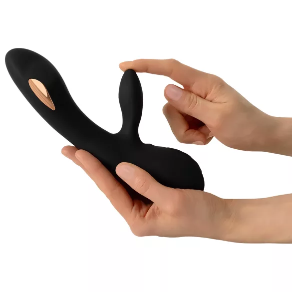 XOUXOU - vibrador recargable con succionador de clítoris - silicona negra
