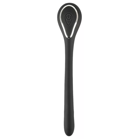 Penis Plug Dilator - dilatador uretral vibrador recargable 1cm - negro