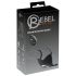 Rebel - Anillo pene y vibrador para testículos recargable (negro)