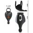 Rebel - anillo vibrador y masajeador testicular (negro)