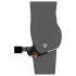 Rebel - Anillo pene y vibrador para testículos recargable (negro)