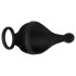 Rebel - Anillo pene y vibrador para testículos recargable (negro)