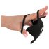 Rebel - Anillo pene y vibrador para testículos recargable (negro)