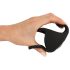 Rebel - Anillo pene y vibrador para testículos recargable (negro)