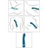 Hot 'n Cold - vibrador punto G recargable (turquesa)