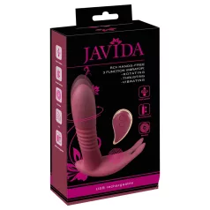   Javida RC - vibrador estimulador de clítoris 3 funciones - rojo