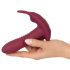 Javida RC - Vibrador de Clítoris con Control Remoto, 3 Funciones (Rojo)